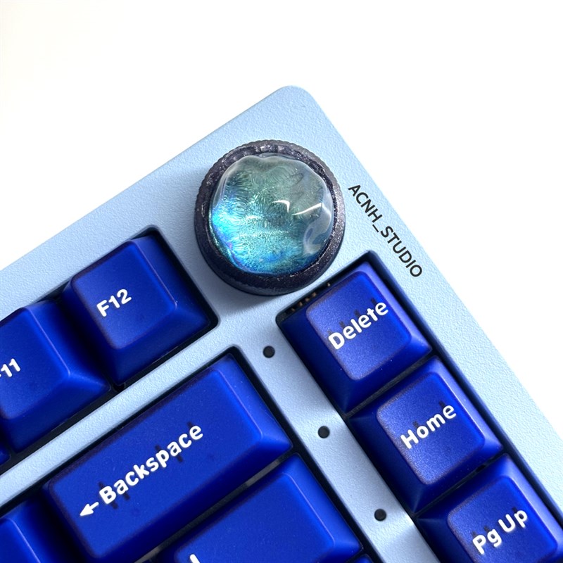 Hi75键盘水波纹旋钮按键外壳键盘旋钮按键机械键盘键帽个性键帽