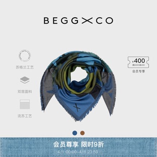 Sanna男女同款 羊绒混纺披肩轻薄桑娜方巾 秋冬系列 Begg