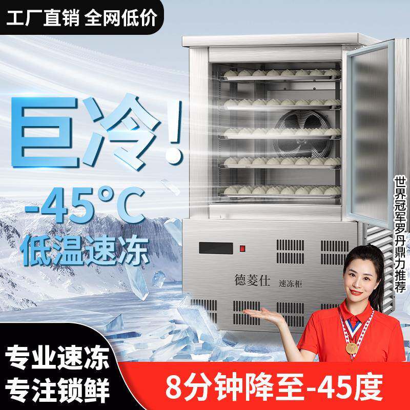 包邮速冻柜商用急冻小型速冻机生胚包子饺子海参风冷速冻冰柜零下