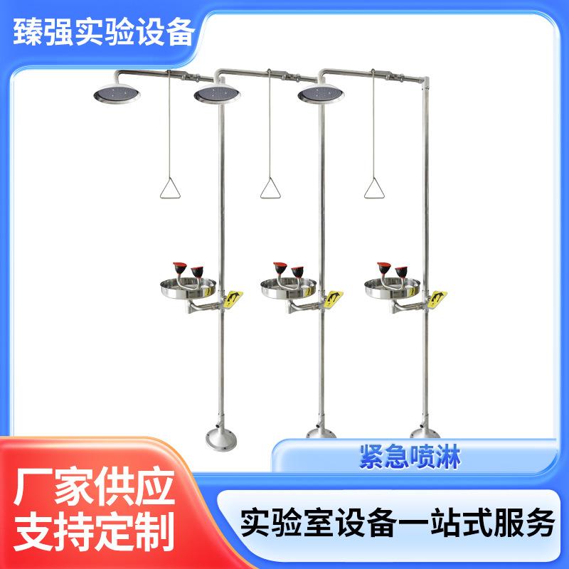 不锈钢304复合式紧急喷淋洗眼器实验室工业用紧急冲淋洗眼器设备