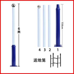 监控立杆分段式监控杆户外小区立柱支撑杆3米4米5米6米加厚镀锌
