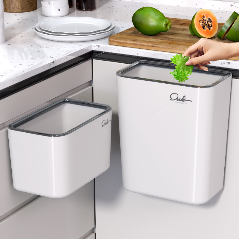 厨房垃圾b桶挂式2023新款家用干湿分离加大厨余专用卫生间厕所壁