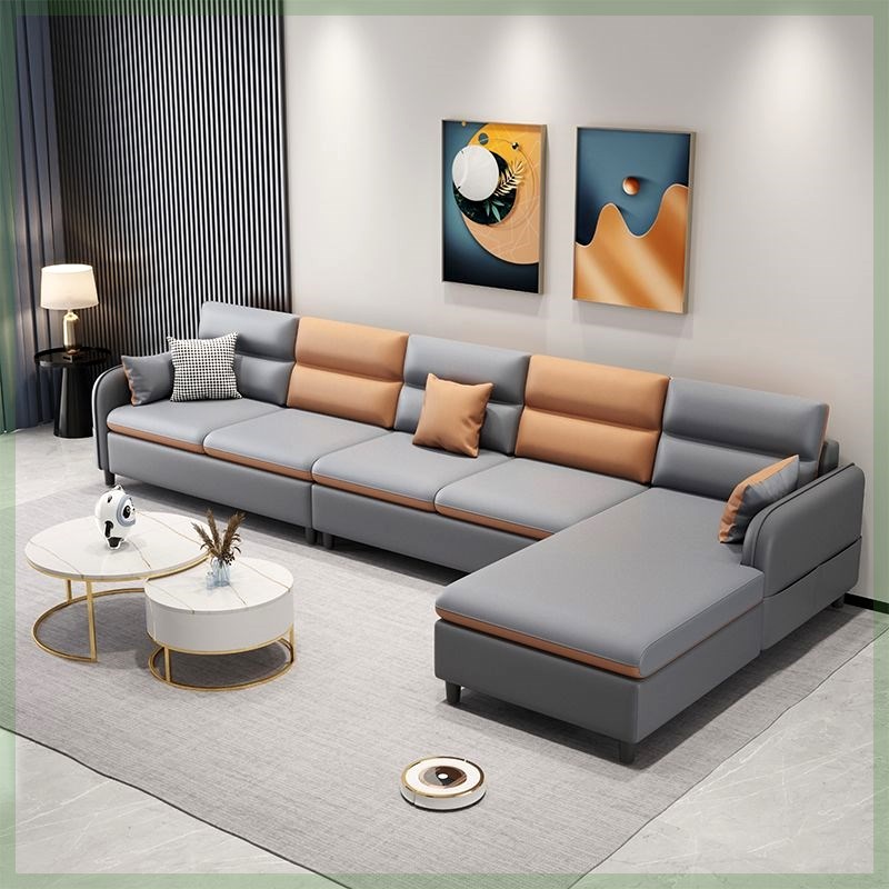 沙发客厅大小户型防猫抓s皮免洗科技布艺简约现代时尚网红家用新