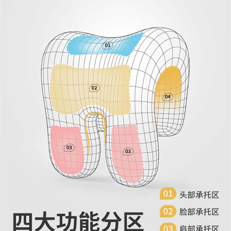 知梦人办公室头枕午睡电脑椅子加高头靠颈枕工位午休坐着仰睡神器