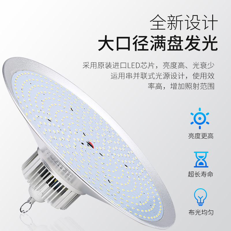 超亮led工厂房车间照明灯100w350w大功率e27螺口仓库工矿节能灯泡