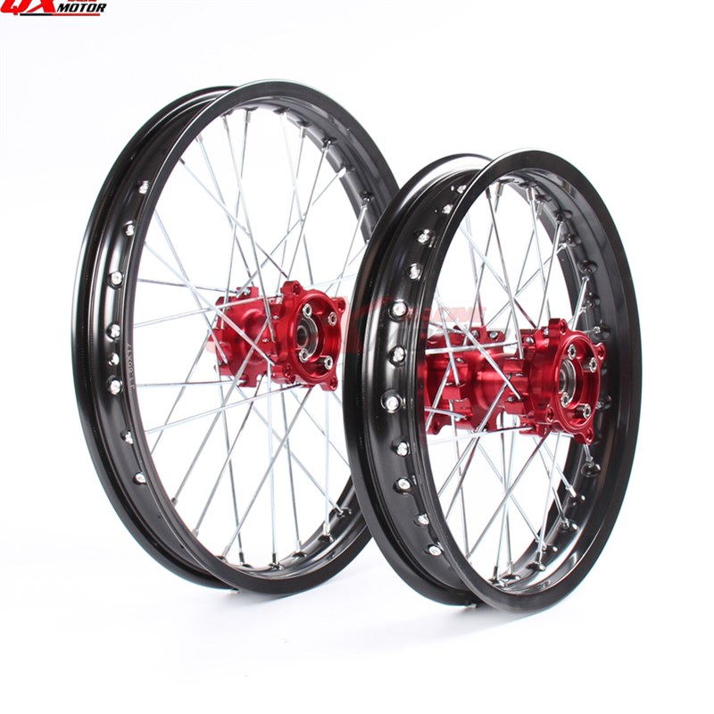 10/12/14/17寸小高赛越野摩托车改装轮组轮毂轮圈CNC轮辋钢圈总成