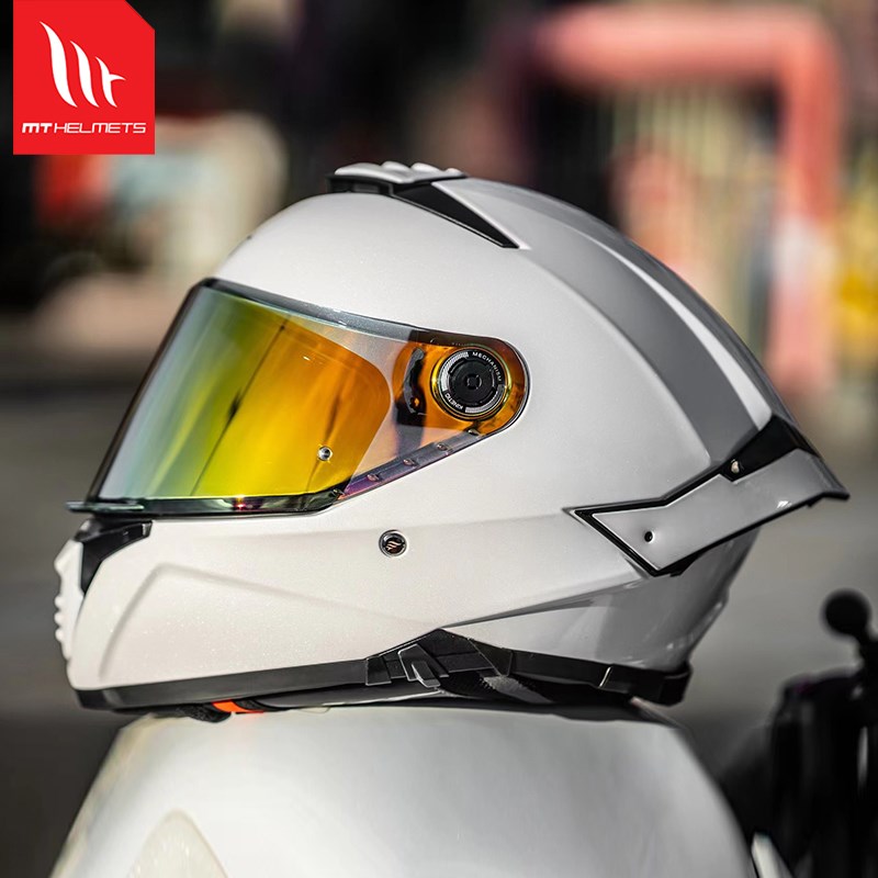 西班牙MT雷神4头盔摩托车全盔大码双镜片男女机车轻赛四季大尾翼