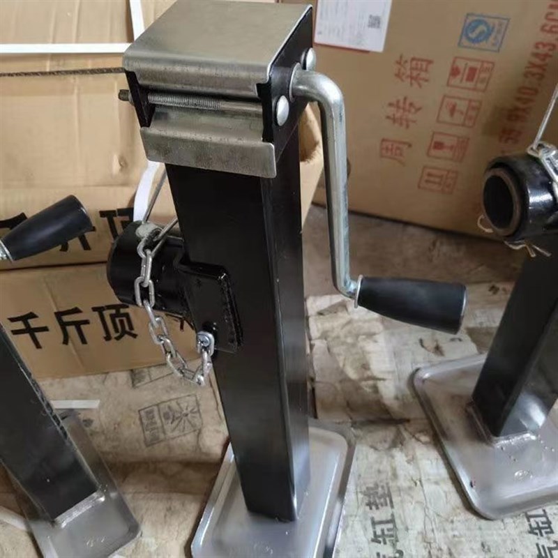 手摇式折叠千斤顶拖车支腿支撑架新品农具手动支架手摇式千斤顶
