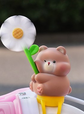 电动车装饰摆件婴儿车玩具挂件推车小风车儿童自行车电瓶车摩托车