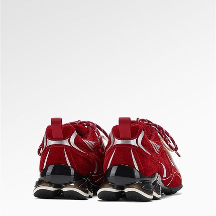 GGCC覆古涡轮老爹鞋女款C2025秋季新款增高厚底德训鞋红色休闲鞋