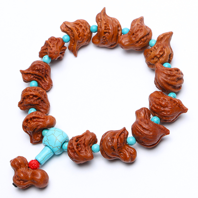 高抛异形小鸟核桃手串文玩野生包浆鸳鸯小秋子男盘玩手持把玩件