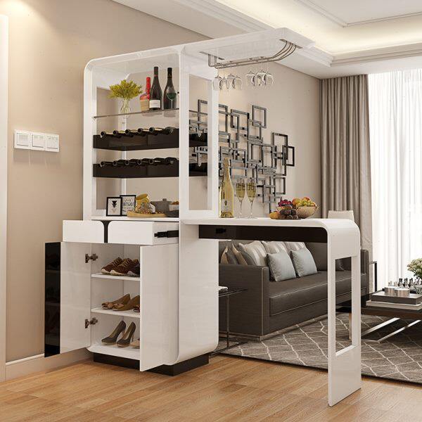 现代简约家用客厅烤漆吧台酒柜屏风间厅柜屏风玄关隔断柜靠墙吧台