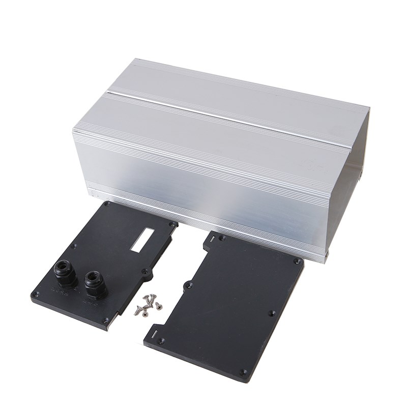 太阳能锂电池盒铝合金一体机外壳户外监控电源盒防水专用18650盒