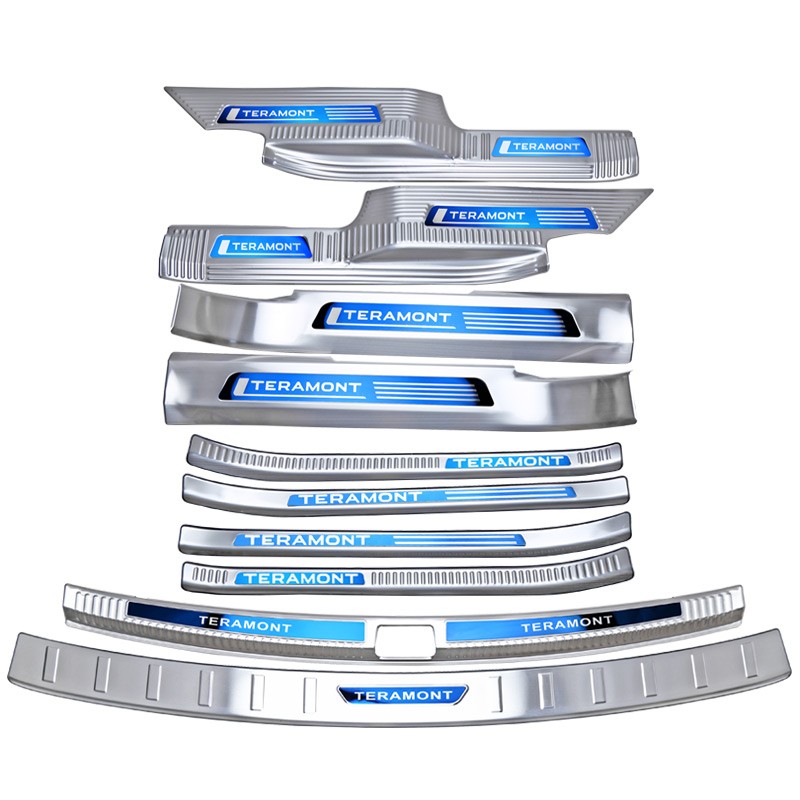 大众途昂门槛保护条X车内装饰品迎宾踏板后备箱后护板配件