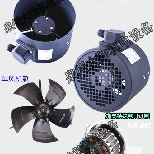 YVP变频电机风扇风机G71 G80 G90 G100 G112 G132带风罩散扇