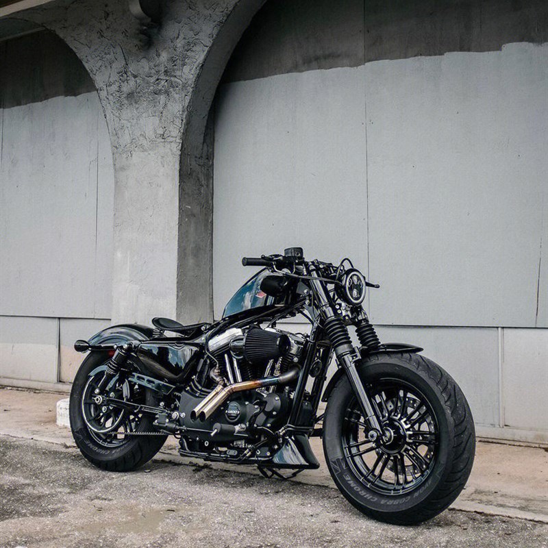 进口哈雷x48改装旅行车硬汉太子铁马400cc复古金刚狼街跑车摩托车