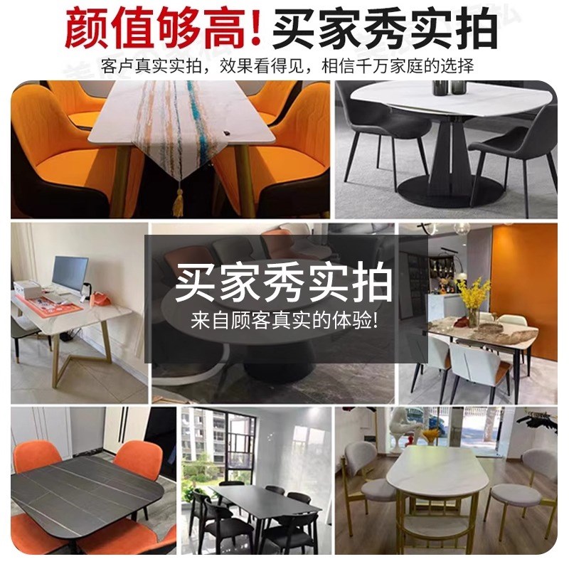 正方形岩板台面定制大理石餐桌面板材茶几厨房瓷砖餐边柜异形台面