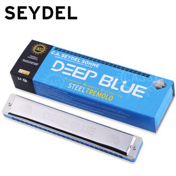 德国Seydel赛德Deep Blue复音口琴不锈钢簧片24孔1847系列演奏