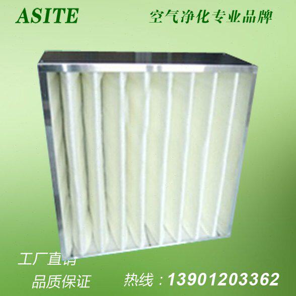 热销中效箱式空气过滤器空调大风量滤器铝框打折棉耐高温可定做