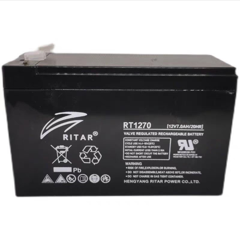 RITAR瑞达RT1270H应急备用蓄电池12V7AH通讯电梯平层应急照明电源