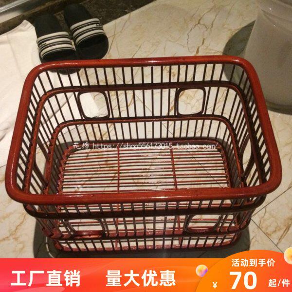 竹藤编毛巾蓝酒店客房长方毛巾筐浴巾篮布草筐脏衣篮收纳整理筐