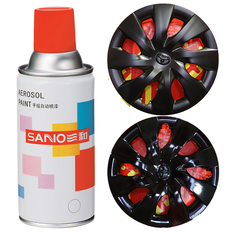 三和自动喷漆手摇喷漆整件整箱黑白大红银色汽车摩电动托车修补漆
