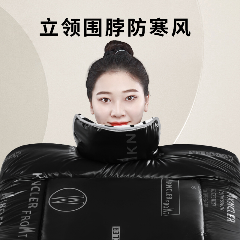 电动车挡风被冬电瓶机车保暖加厚绒防寒防风罩护膝春秋四季通用