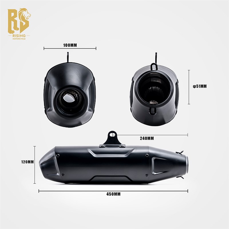 排气管越野改装尾段远征军春风800DM 450M525X CF450