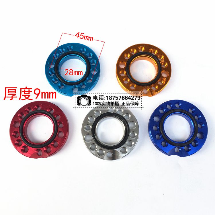 越野改装1d10 125卧式发动机化油器万向转接盘 进气管调节盘