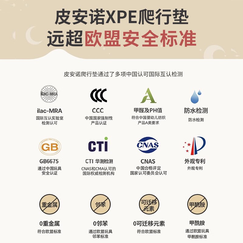 宝宝加厚折叠款爬行垫婴儿童家y用大号爬爬垫无毒无味泡沫游戏地