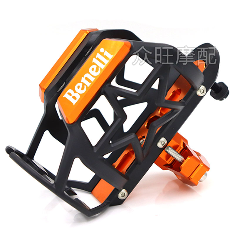 适用于贝纳利蓝宝龙BN302S改装摩托车保险杠改装旅行水杯壶瓶支架