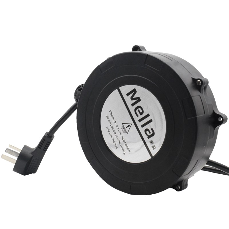 小型电线自动伸缩回收纳带线绞卷线盘线缆工具插座配件卷盘绕线器