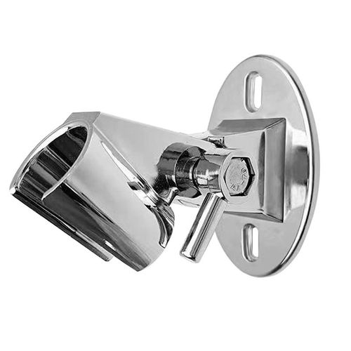 金属花洒支架底座淋浴头可调节固定座免打孔固定打孔通用卫生间