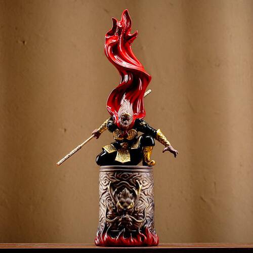 禅意齐天大圣孙悟空斗战胜佛工艺品摆件陶瓷家居办公室桌面装饰