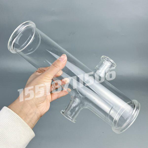 做粉尘爆炸实验用哈特曼管机器配件法兰口高硼硅加厚材质