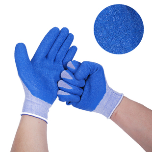 国兴浸胶手套盛港劳保加厚耐磨挂涂胶搬运玻璃劳动工业作防护干活