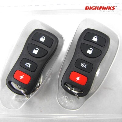 电动汽车防盗器双排新能源中控锁带遥控报警器12V通用型镖鹰8170