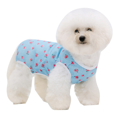 小狗狗夏天包肚子衣服比熊春夏装公主泰迪薄款夏天防虫防尘背心