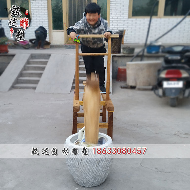打糕工具脚踏对窝家用石窝商业打年糕冲辣椒机大号手动打糍粑石臼