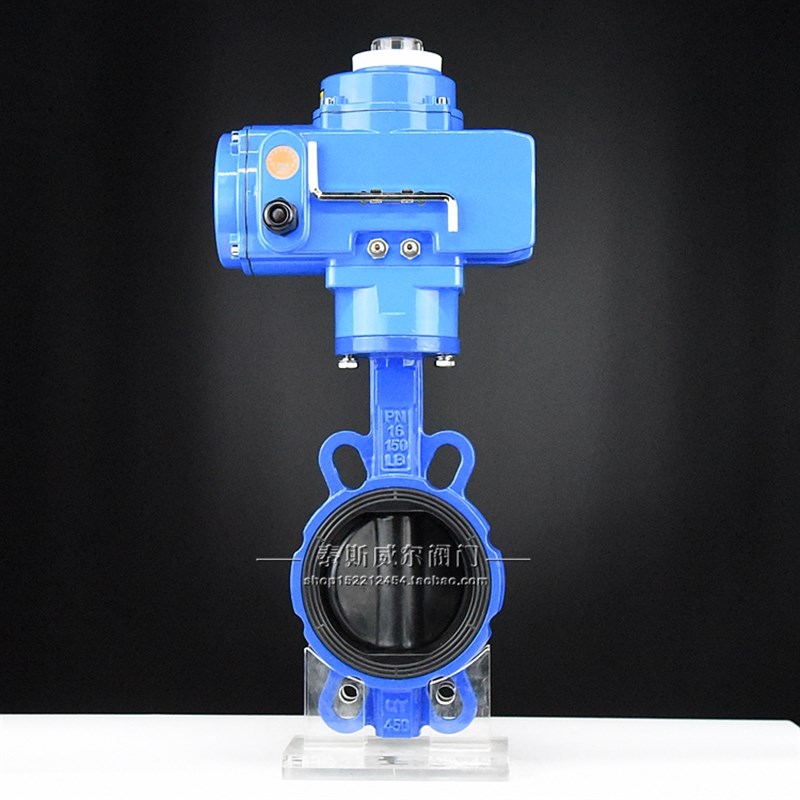 电动对夹式全衬胶蝶阀 D971X-10/16QB9 衬胶板 球墨体 D40~DN300