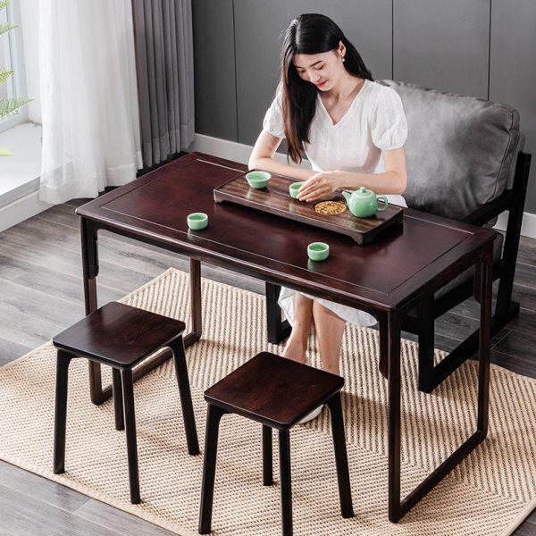 新中式实木茶桌椅组合家用小茶台功夫茶几禅意茶室阳台喝茶泡茶桌,住宅家具,家用茶台/茶桌,淘宝优惠券,粉丝福利购,淘宝优惠卷