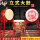 大鼓立式 战鼓立式 龙鼓牛皮大鼓演出鼓锣鼓跳舞鼓寺庙鼓中国大红鼓