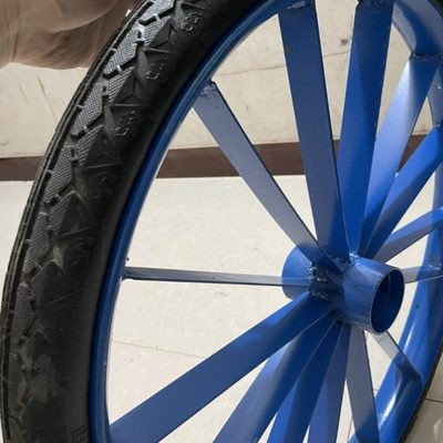 工地手推车轮胎26×21/2劳动车实心轮子板车斗车架子人力车钢圈