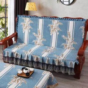 加厚老式 红木实木沙发海绵坐垫单人联邦椅三人长椅垫毛绒防滑拆洗