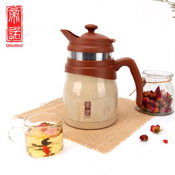 美国Timolino帝诺过滤网不锈钢保温壶茯茶焖茶真空保温茶壶带滤网