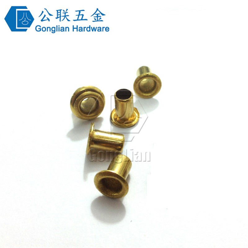 供应铜鸡眼,2l.3*3空心铜铆钉,气眼扣,皮带扣