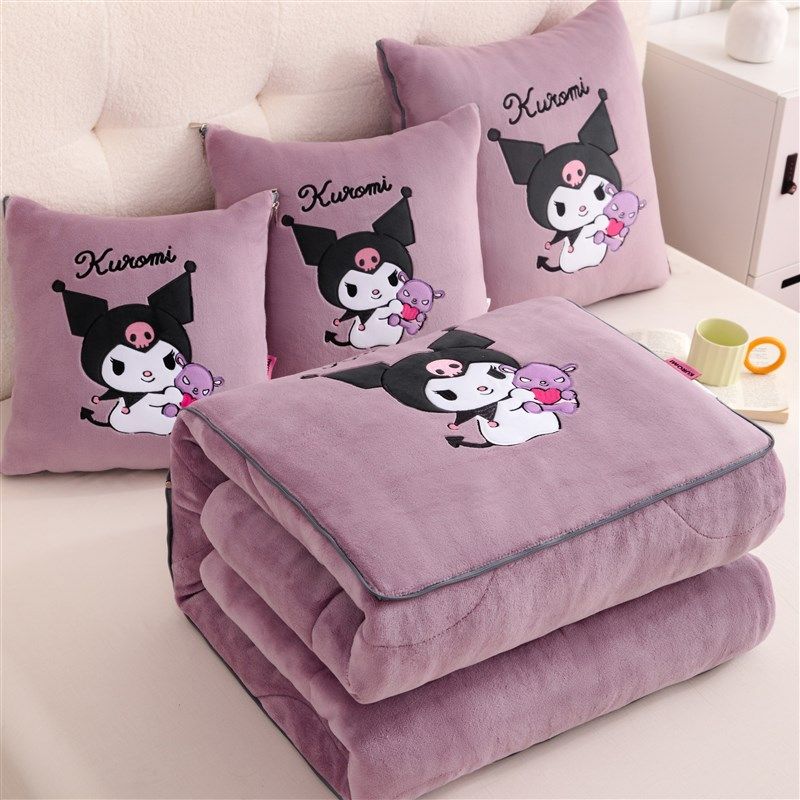 库洛米两用加厚抱枕被靠垫枕头被午睡汽车沙发P办公室卡通学生宿