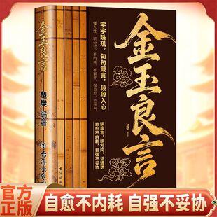 【官方正版】金玉良言书籍字字珠玑告别精神内耗提升格局眼界人间清醒指南处世智慧名言一句顶一万句人生励志文案
