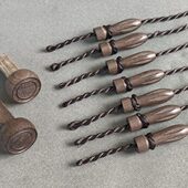 黑檀古琴琴轸雁足皮灰菱形轸已穿好绒扣初学者七弦琴通用斫琴配件