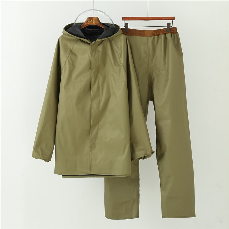 劳保帆布b工地雨衣连体防暴雨全身户外男女加厚长款牛津布徒步雨
